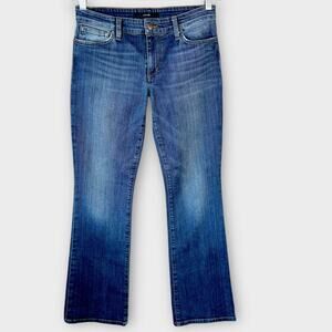 JOE'S Slim Petite Fit Bootcut Mid Rise Blue Washed Jeans Faded Stretch Size W26
